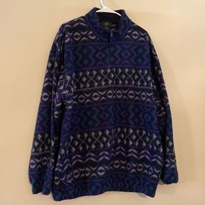 Club Room Vintage Fleece Quarter Zip Jacket